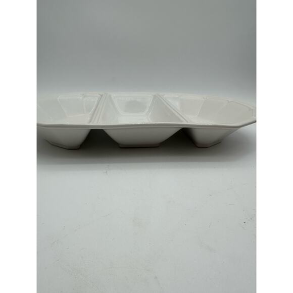 Pfaltzgraff PROVIDENCE Large Divided Plate Christmas dish 16" Serving platter - Picture 6 of 11